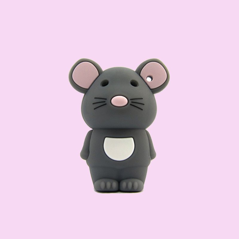 動物禮物 可愛小鼠造型隨身碟 8GB - USB 隨身碟 - 其他材質 