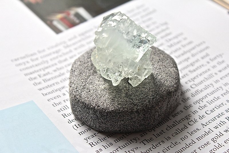 Stone planted SHIZAI ▲ sugar crystalline sapphire sea (with stand) ▲ - ของวางตกแต่ง - กระดาษ สีน้ำเงิน