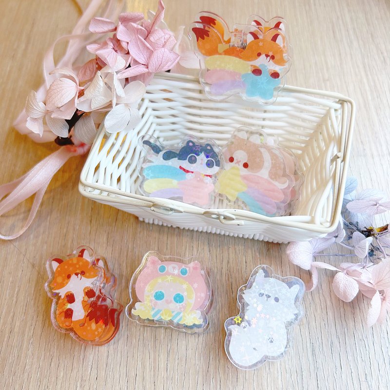 23 types of Acrylic clips for small animals, general type/desktop type - กล่องเก็บของ - อะคริลิค หลากหลายสี