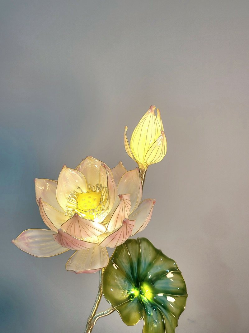 Lotus - Dip Art Flower Light - โคมไฟ - เรซิน สึชมพู