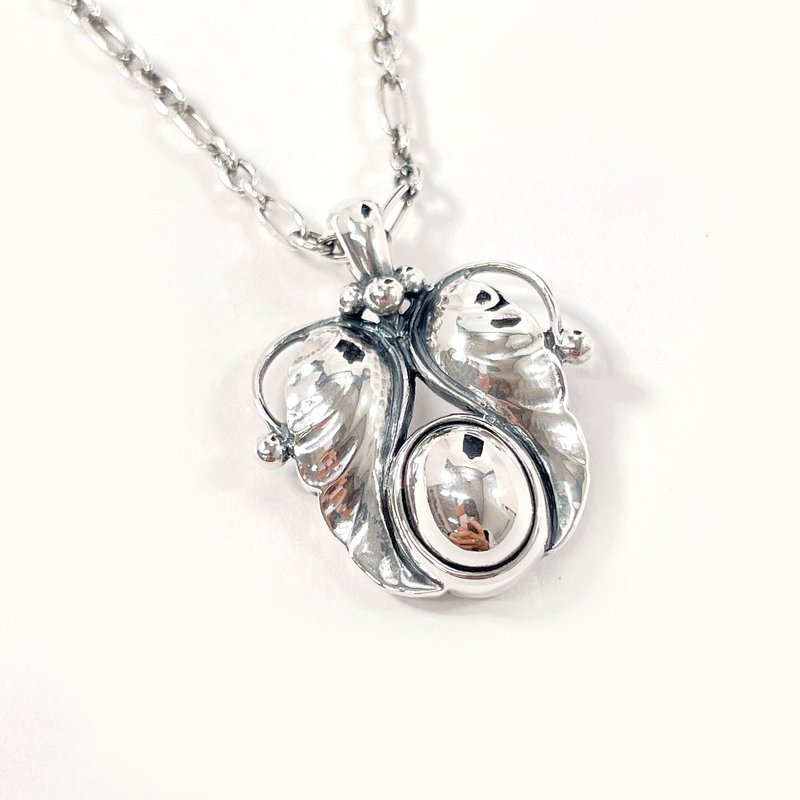 【日本直送 中古美品】ジョージジェンセン Georg Jensen ネックレス イヤーペンダント 1994 シルバー925 シルバー アクセサリー - 項鍊 - 純銀 銀色