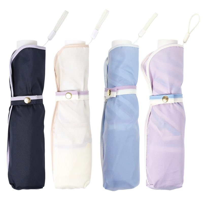 Mini 55 petal-shaped umbrella (blue/white/sky blue/light purple) - ร่ม - วัสดุกันนำ้ 