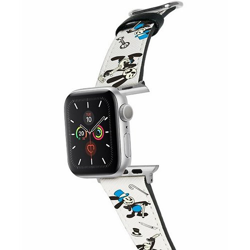 The Hood Pinkoi 旗艦店 迪士尼100週年奧斯華十字壓紋牛皮Apple Watch真皮皮革錶帶 5545