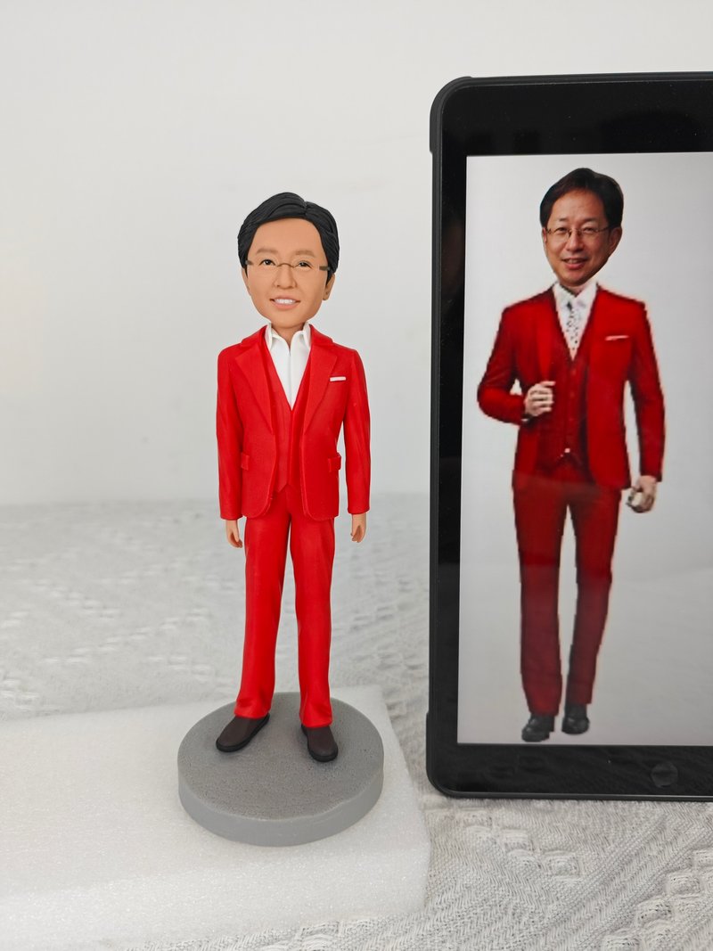 客制化人物公仔 人偶 3D人像畫 似顏繪 肖像 定制 生日 紀念 禮物 - 公仔/玩偶 - 黏土 多色
