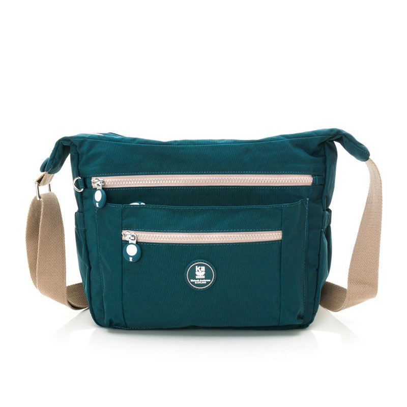 【Kinloch Anderson】Misty Forest Large Capacity Side Bag-Blue - กระเป๋าแมสเซนเจอร์ - ไนลอน สีน้ำเงิน