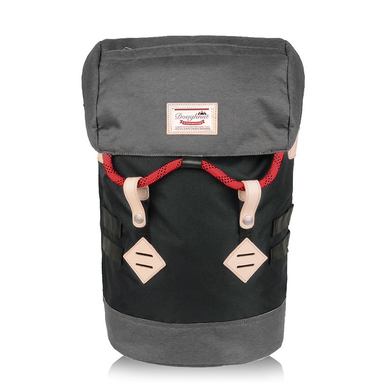 Doughnut Waterproofing Increases Traveler's Backpack - Intellectual Grey - กระเป๋าเป้สะพายหลัง - ไฟเบอร์อื่นๆ สีดำ