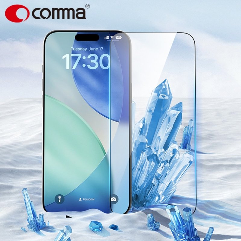 iPhone 17全系列 手機貼【晶鑽藍寶石】秒貼鋼化膜 盾威系列 - 手機配件 - 玻璃 