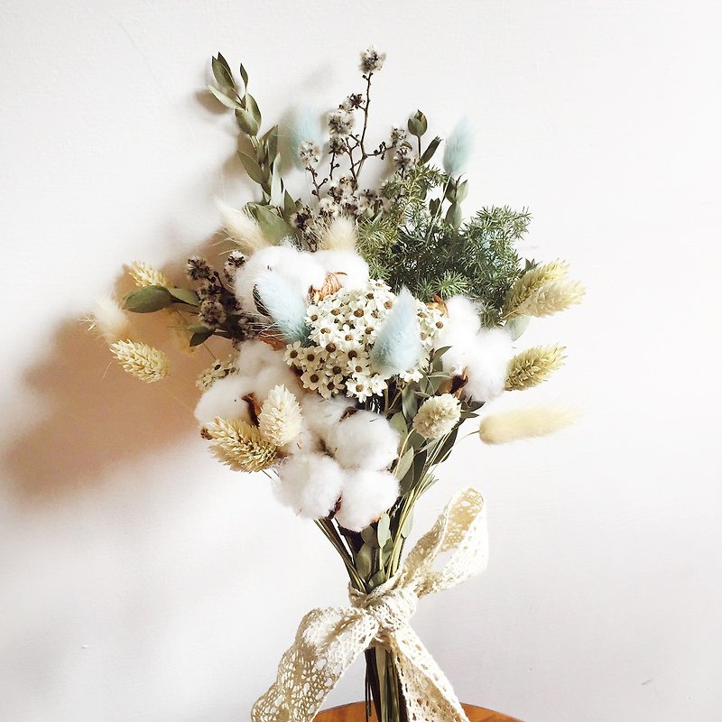 乾燥した花束ビュッフェ結婚式はバレンタインデーの花束乾燥花束綿の小道具 - 観葉植物 - 紙 