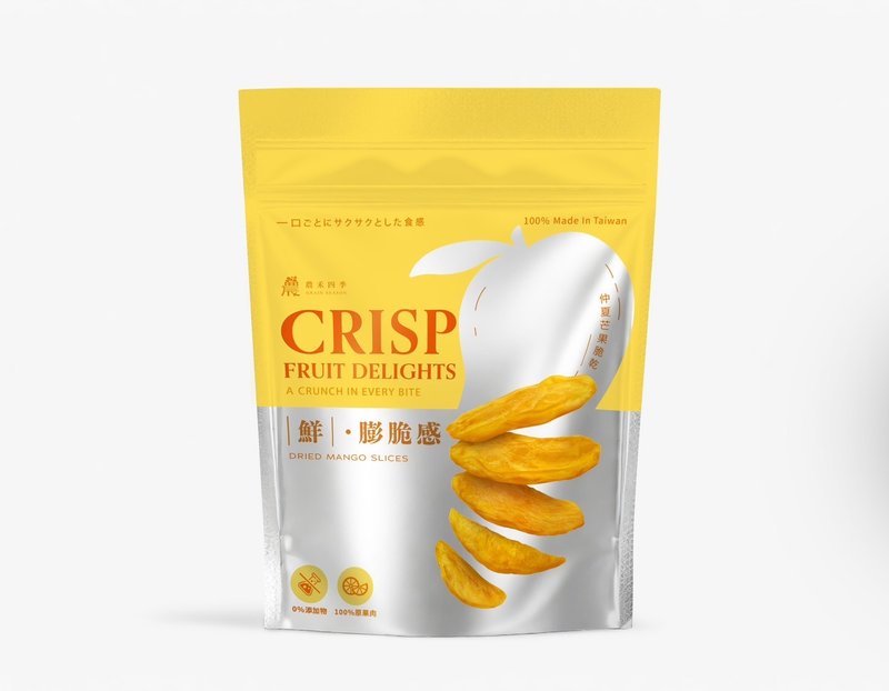 Crisp food texture [Nonghe Four Seasons | Vacuum microwave drying] Dried fruits • Midsummer crispy dried mangoes - Dried Fruits - Fresh Ingredients Orange