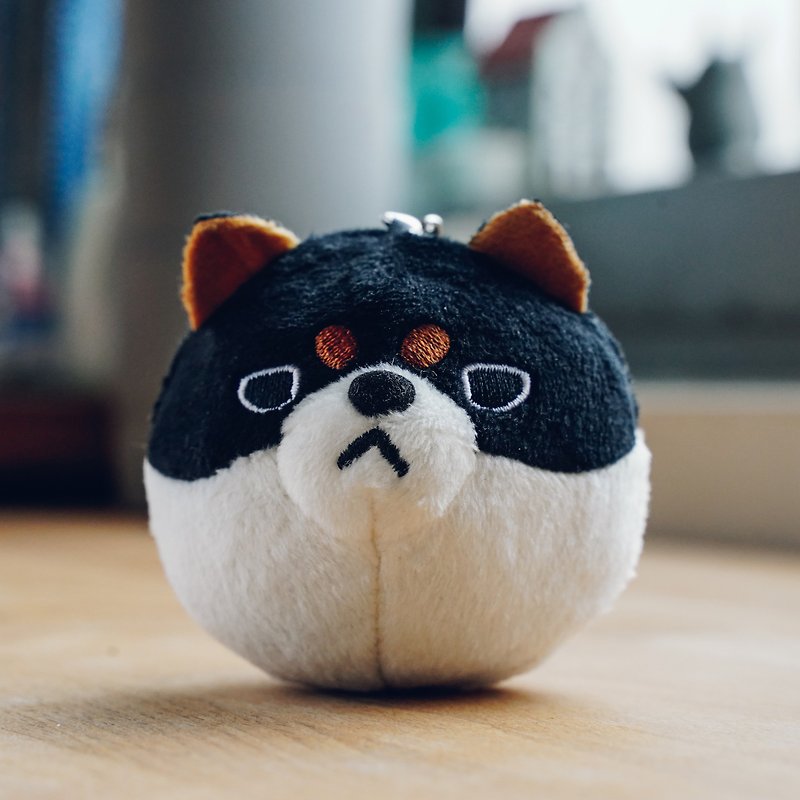 Millet Black Shiba Inu Ball Charm / Cure and Cute - Stuffed Dolls & Figurines - Other Materials Black