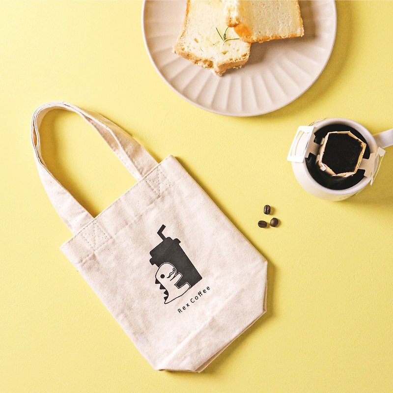 Rex Coffee_Environmental tote bag - Handbags & Totes - Cotton & Hemp Yellow
