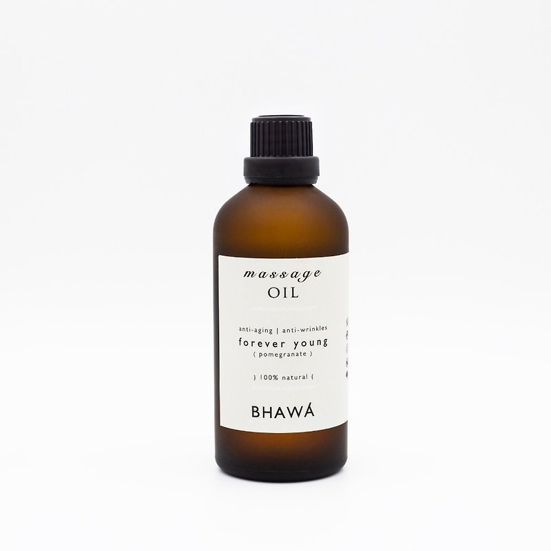 BHAWA SPA Pomegranate  Massage oil 100ml - ผลิตภัณฑ์บำรุงผิว/น้ำมันนวดผิวกาย - น้ำมันหอม 