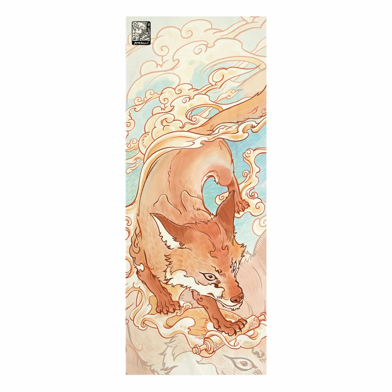 Firer fox Tenugui Canvas No frame - 其他 - 棉．麻 白色