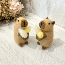 小動物ヘアクリップ、羊毛フェルトヘアクリップ各種、ワンピース