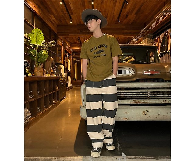 Prisoner Pants - Stripe - Shop retrodandy-tw Men's Pants - Pinkoi