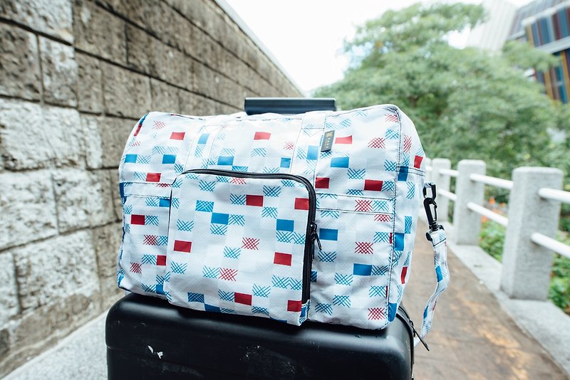 上班族 日系潮流 可摺疊 手提包 旅行包– HAND格子圖案 - 手袋/手提袋 - 其他材質 多色