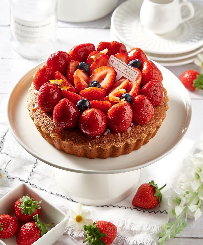 草莓季限定-草莓塔 草莓蛋糕 大湖草莓 6吋 - 蛋糕/甜點 - 其他材質 紅色