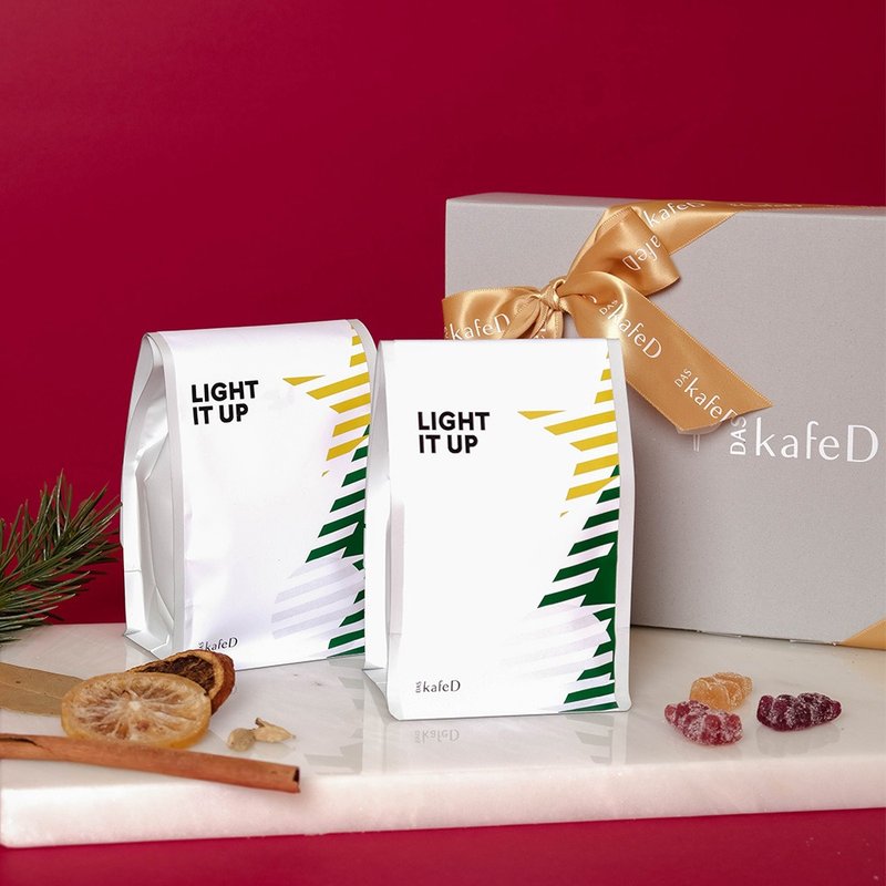 Christmas Limited Childhood Memories Kinderfreude Premium Coffee Beans 2-Piece Gift Box Set Light Roasted - กาแฟ - วัสดุอื่นๆ 