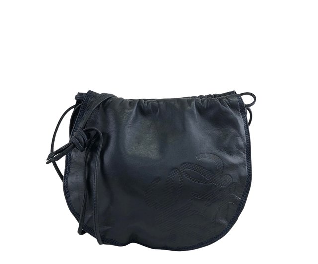 日本直送 名牌中古包 】LOEWE ロエベ ショルダーバッグ ネイビー