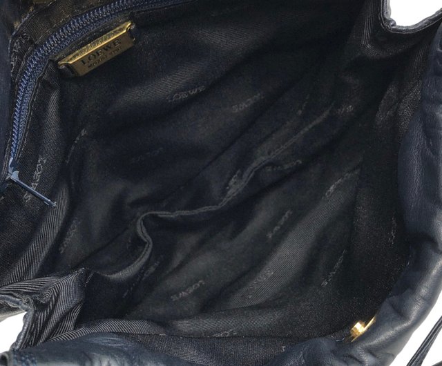 日本直送 名牌中古包 】LOEWE ロエベ ショルダーバッグ ネイビー