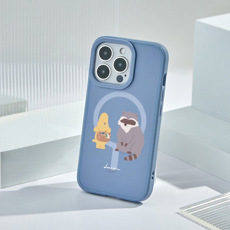 Lunexin無耳貓叫浣熊洗衣服峽谷強悍MagSafe iPhone手機殼 - 手機殼/手機套 - 矽膠 多色