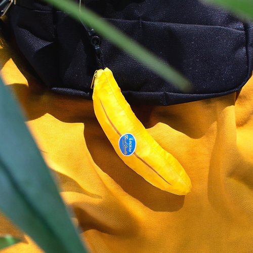 EPOCHSIA 夏潮選物 【英國 Luckies】美味水果收納環保購物袋-香濃甜蕉