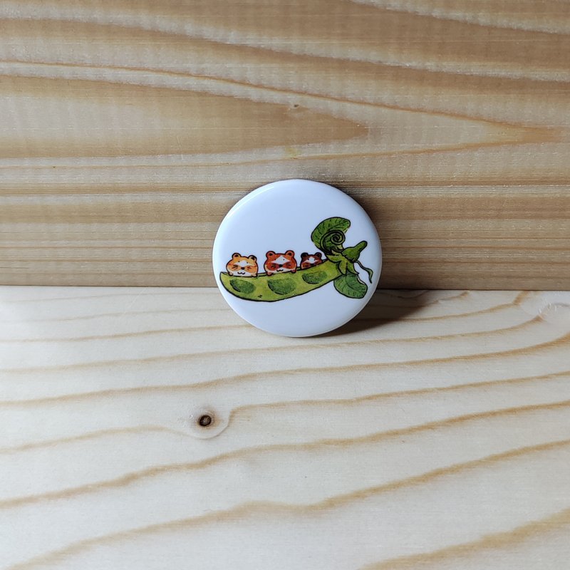 胸章/別針/徽章 貓咪豆莢 - 徽章/別針 - 其他材質 多色