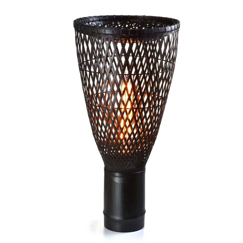 ルーランプM - 照明・ランプ - 竹製 ブラック