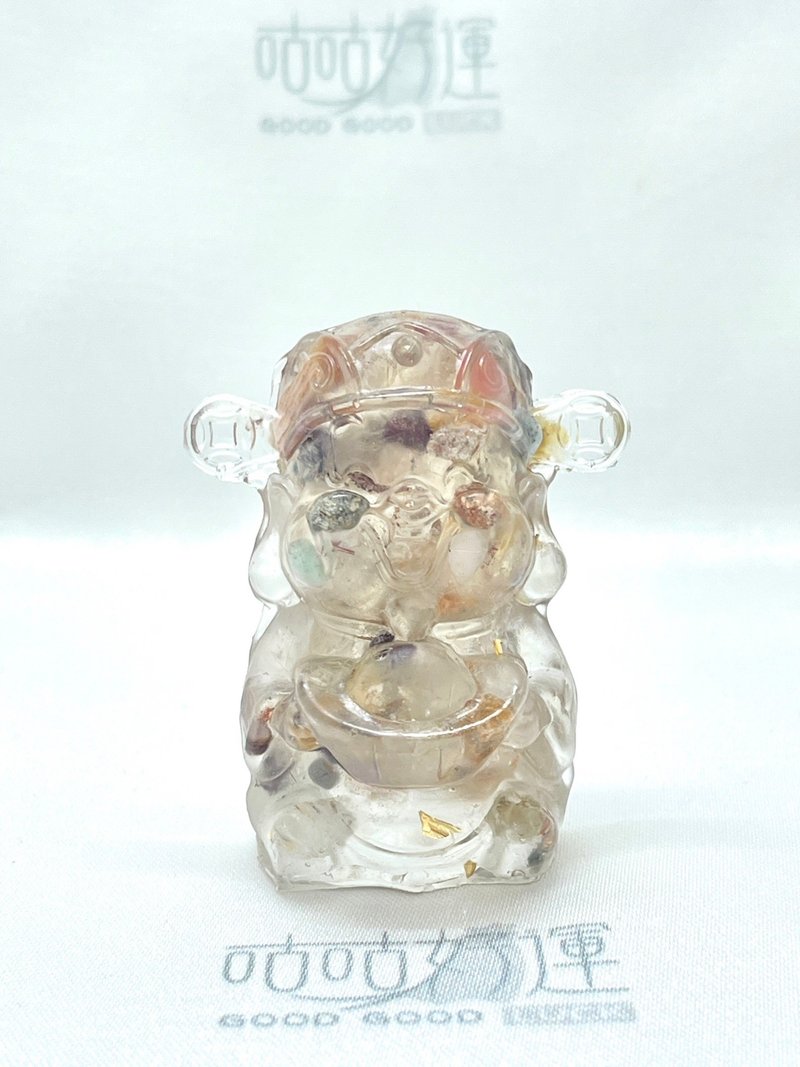 開光黃髮晶財神爺擺飾 含開光 招財 財運 - 擺飾/家飾品 - 其他材質 