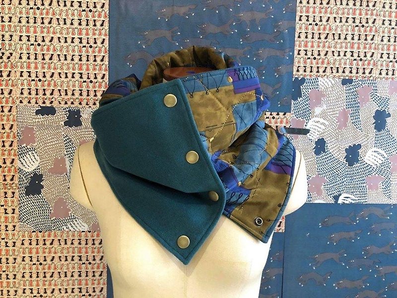 Brown color sold out - Knit Scarves & Wraps - Other Materials Blue