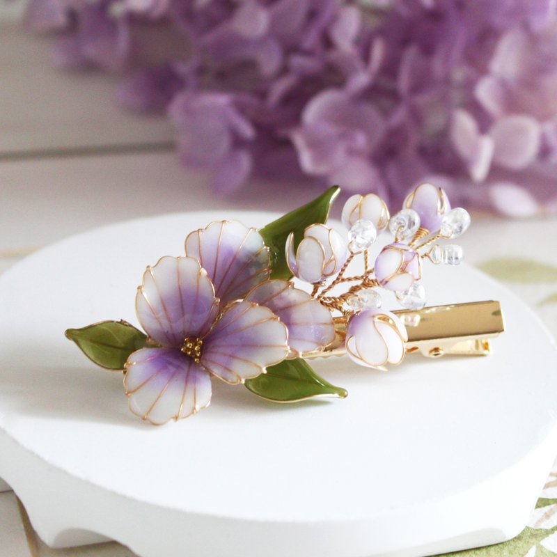 [Purple Kite Hairpin] Hairpin Handmade Bronze Resin Hairpin - Hair Accessories - Resin 