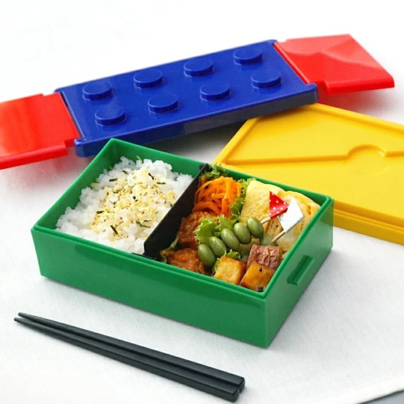 Block 1-Storage Clipping Lunchbox Box Container Kids Gift Bento Bentobox Japan - Lunch Boxes - Plastic Multicolor