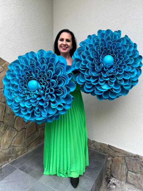 10 Giant flowers /Wedding garden decor/Luxury flowers - Shop DaisyArtDecor  Wall Décor - Pinkoi