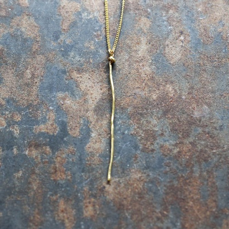 Super Enoki Mushroom N354 - Necklaces - Other Metals Gold