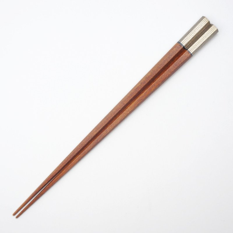 Hyozaemon Suri Lacquer Gold Thread Hexagonal Large 23.5cm, Medium 21.5cm - Chopsticks - Wood 