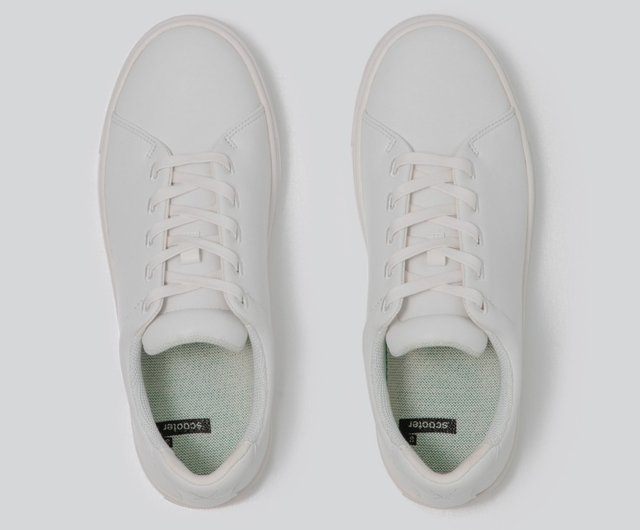 Stain resistant waterproof classic white shoes men s white Scooter One White Men Shop Projext Co. Men s Casual Shoes Pinkoi