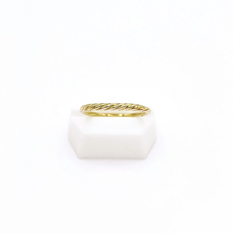 Wave fine thread ring (Bronze/ Silver) - General Rings - Other Metals Silver