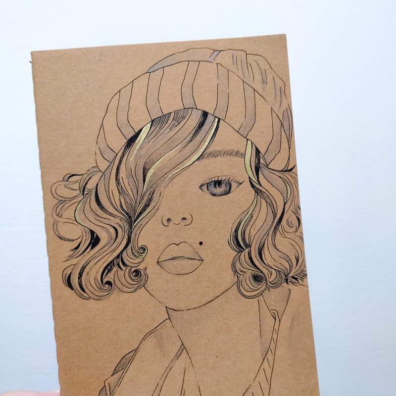 厚唇美痣 手繪手帳 繪畫日記專用 子彈筆記 年度計劃本 2026手帳 - 筆記簿/手帳 - 紙 卡其色