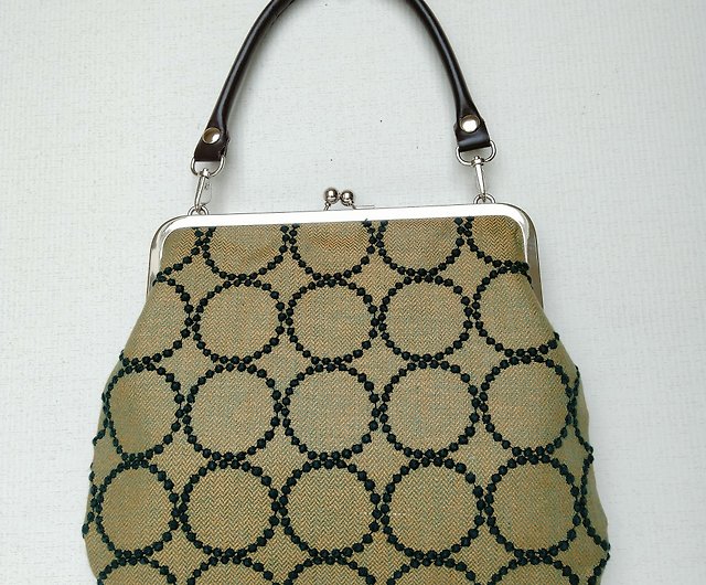 ミナペルホネン Green Handbag - ショップ gamaguchi−maako トートバッグ・ハンドバッグ - Pinkoi
