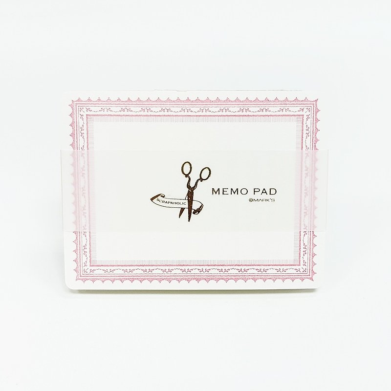 Mark's Vintage Memo Pad【Pink (SCH-M1-PK)】 - กระดาษโน้ต - กระดาษ สึชมพู