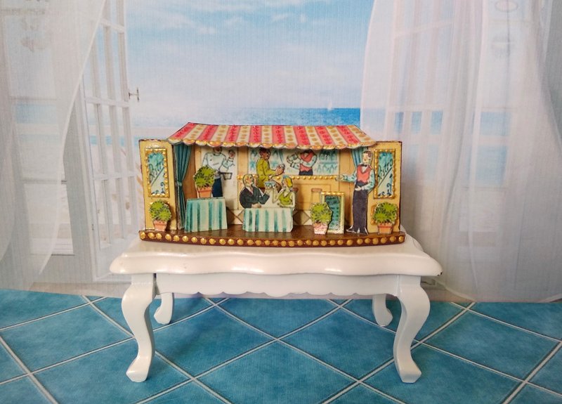 Scale Paper Theater Puppet Miniature Scale Dollhouse