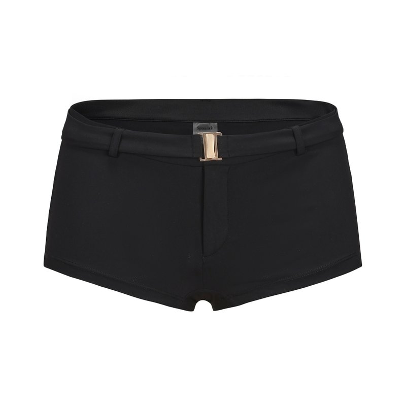 Hotpants - Women's Swimwear - Nylon Black