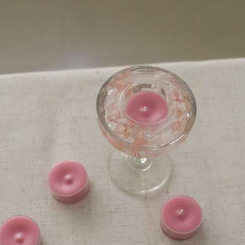 花，說 Flowers Story 乾燥花 /高腳杯果凍燭臺/香氛 蠟燭 儀式感 情人節 花 乾燥花 七夕 生日