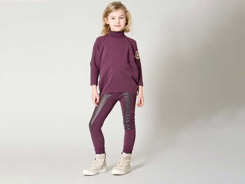 【瑞典童裝】有機棉套裝上衣+褲子2件式7歲至8歲 酒紅 - 男/女童裝 - 棉．麻 紅色