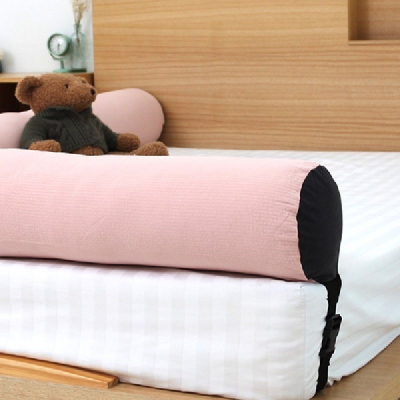 Korea Kangaruru anti-drop fence bed cushion - length 175cm [Candy Powder] - เฟอร์นิเจอร์เด็ก - ผ้าฝ้าย/ผ้าลินิน สึชมพู