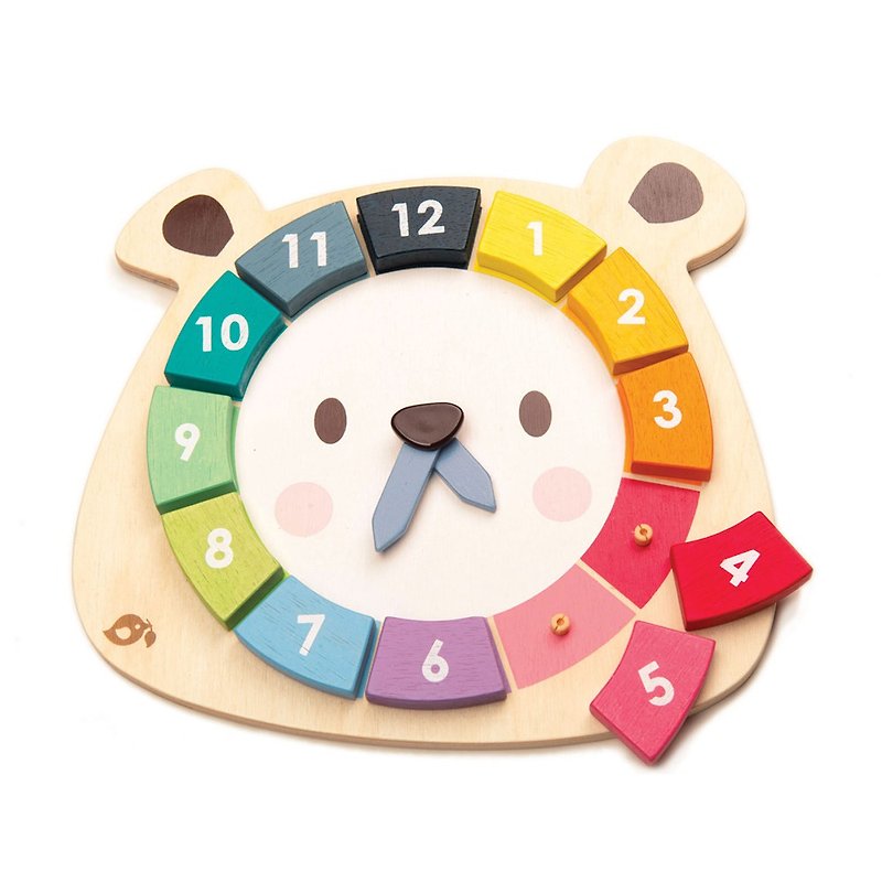 Bear Colour's Clock - Kids' Toys - Wood 