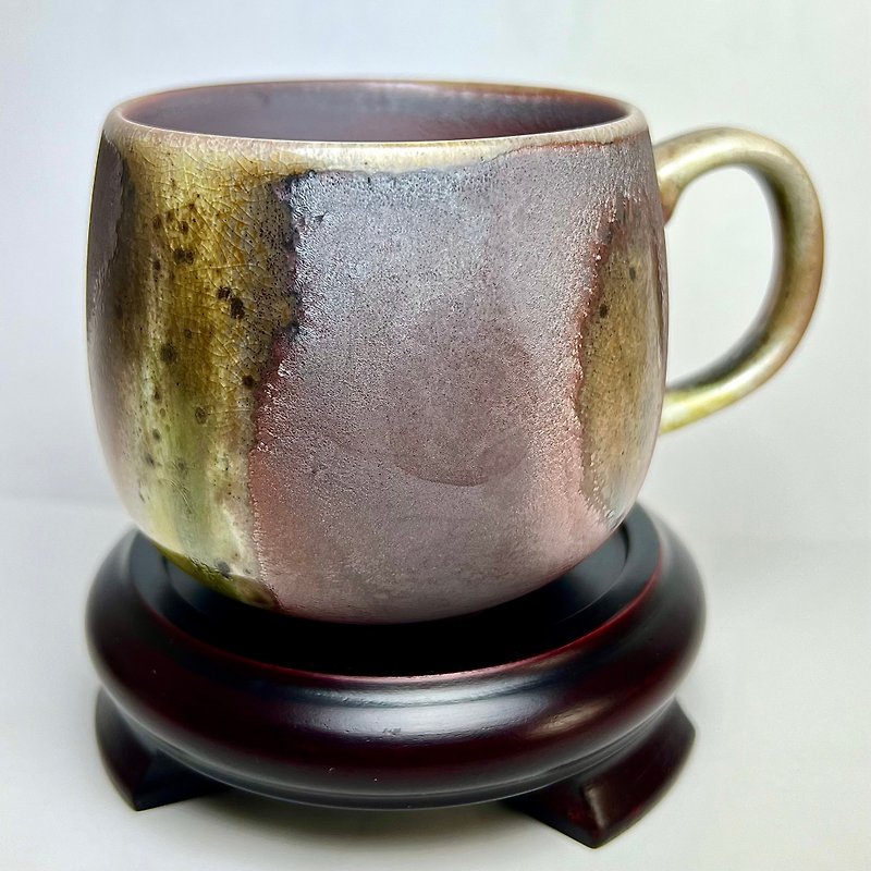 Colorful Wood Fired 6 Days Series Coffee Cup Green 5 This style is not available for selection - Mugs - Pottery 