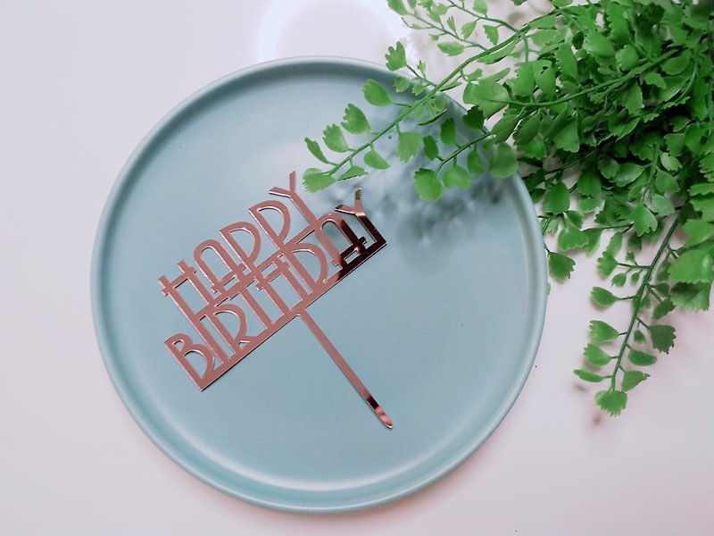 [Buy cakes plus purchases] Cake card type A~HBD~ - Other - Plastic Red