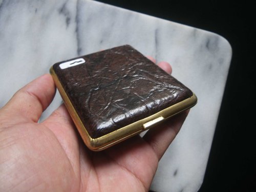 OLD-TIME] Early German Aigner leather cigarette case - Shop OLD-TIME Vintage  & Classic & Deco Other - Pinkoi