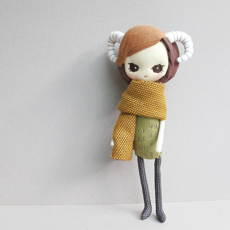Little Sheep Fairy A2 - ตุ๊กตา - ผ้าฝ้าย/ผ้าลินิน สีเหลือง